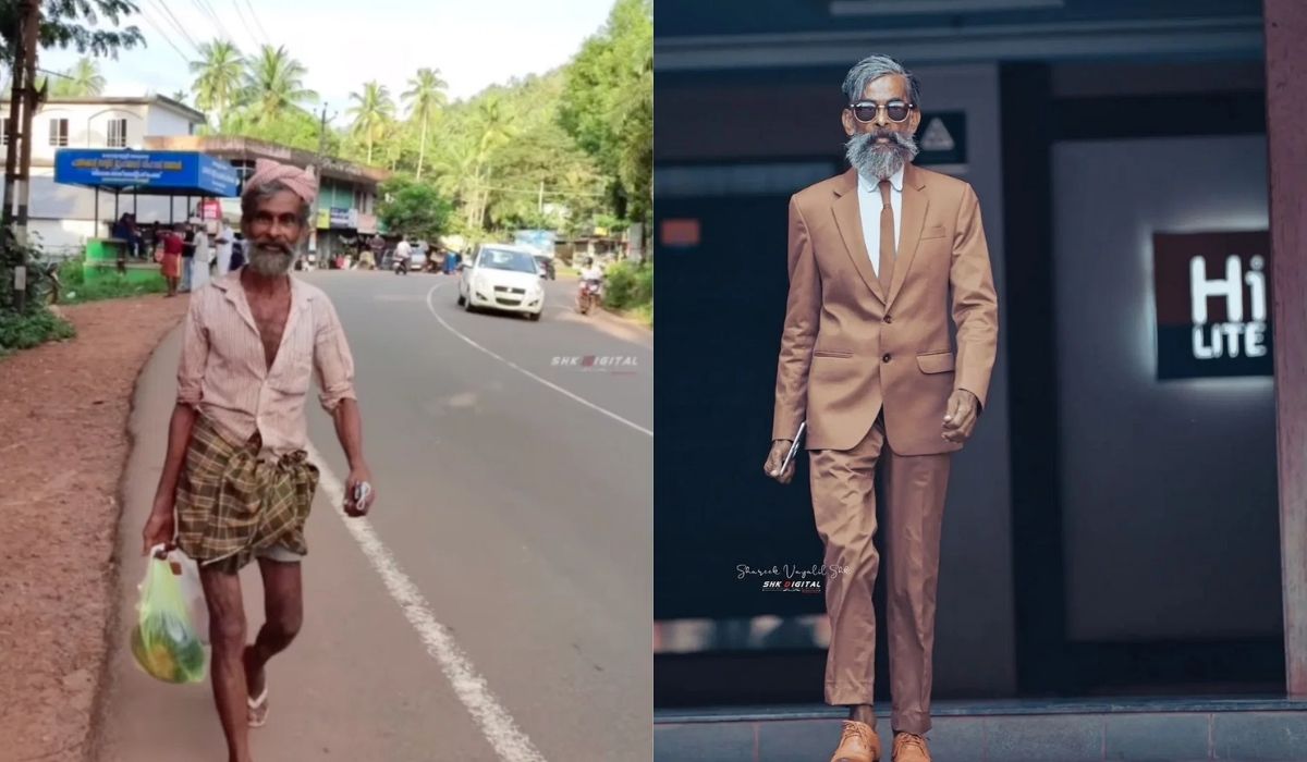 Sixty-year-old day labourer in India becomes model